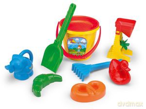 Komplet do piasku plastikowy 9el Wader 71650 siatka [ZABAWKA]