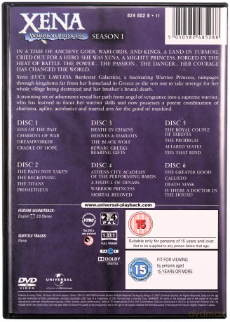 Xena: Warrior Princess Season 1-6 (Xena: Wojownicza księżniczka) [BOX] [36DVD]