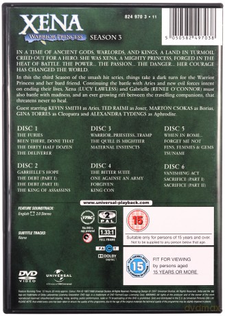 Xena: Warrior Princess Season 1-6 (Xena: Wojownicza księżniczka) [BOX] [36DVD]