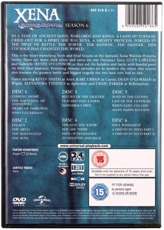 Xena: Warrior Princess Season 1-6 (Xena: Wojownicza księżniczka) [BOX] [36DVD]