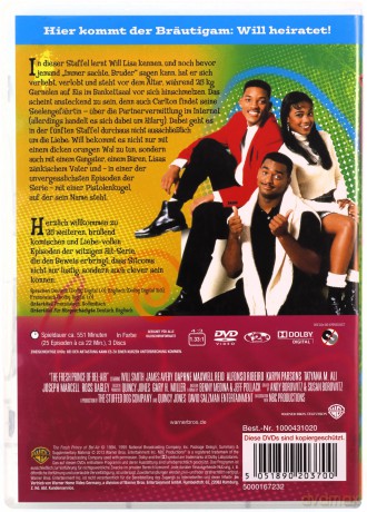 The Fresh Prince of Bel-Air Season 1-6 (Bajer z Bel-Air) [BOX] [23DVD]