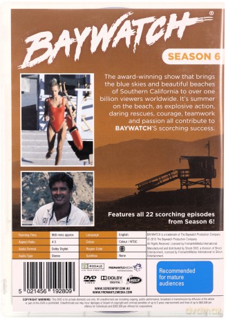 Baywatch Season 6 (Słoneczny patrol) [6DVD]
