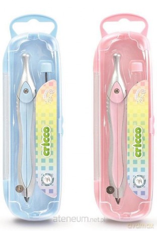 Cyrkiel szkolny z grafitami pastel etui mix