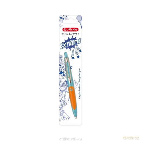 Długopis My.Pen turkus/pomarańczowy