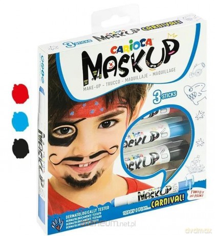 Kredki do twarzy MaskUP Carnival 3kol
