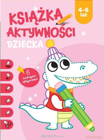 Ksiązka aktywności dziecka 4-6 lat. Różowa [KSIĄŻKA]