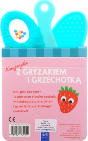 Książeczka z gryzakiem i grzechotką.Pierwsze słowa [KSIĄŻKA]