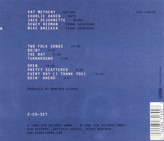 Pat Metheny: 80/81 [2CD]