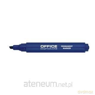 Marker permanentny ścięty 1-5mm niebieski (12szt)