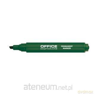 Marker permanentny ścięty 1-5mm zielony (12szt)