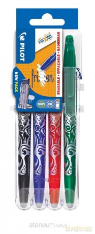 Pióro kulkowe FriXion Ball 4szt + etui