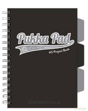 Project Book Black Grey A5/200K kratka czarny