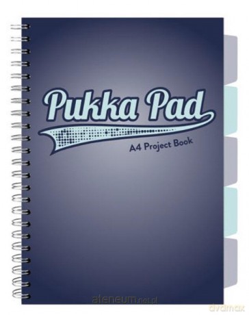Project Book Navy A4/200K kratka granatowy