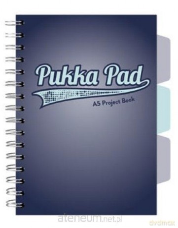 Project Book Navy A5/200K kratka granatowy