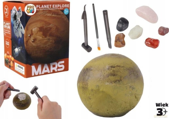 Wykopaliska minerałów planeta Mars