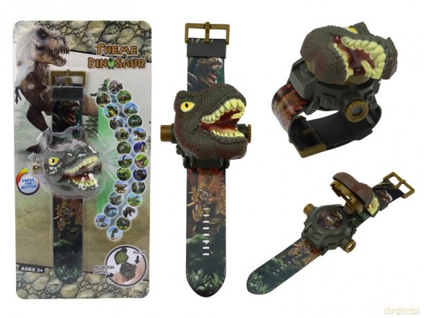 Zegarek projektor 3D Dinozaur Tyranozaur Rex