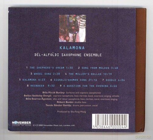 Del-Alfoldi Saxophone Ensemble: Kalamona [CD]