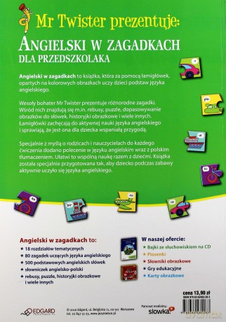 Angielski w Zagadkach Dla Przedszkolaka Mrister Prezentuje [KSIĄŻKA]