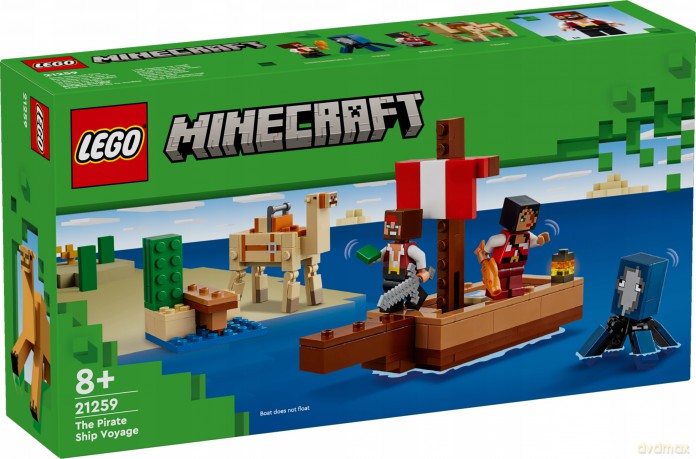 LEGO Minecraft Rejs Statkiem Pirackim (21259) [KLOCKI]