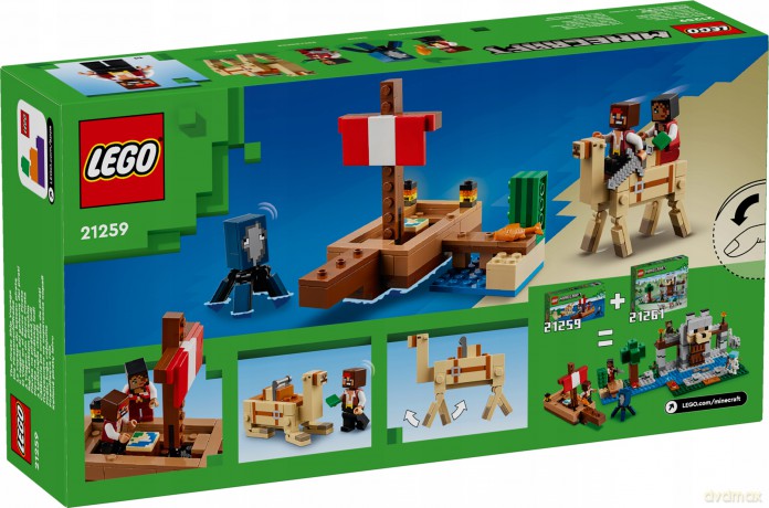 LEGO Minecraft Rejs Statkiem Pirackim (21259) [KLOCKI]
