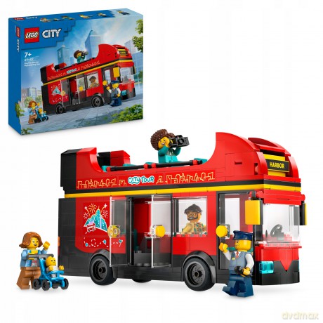 LEGO City Czerwony, Piętrowy Autokar (60407) [KLOCKI]
