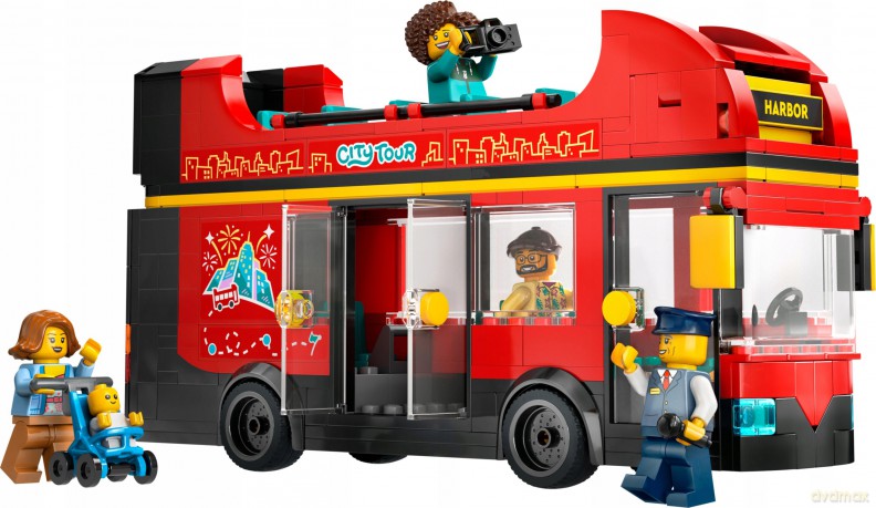 LEGO City Czerwony, Piętrowy Autokar (60407) [KLOCKI]