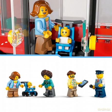 LEGO City Czerwony, Piętrowy Autokar (60407) [KLOCKI]