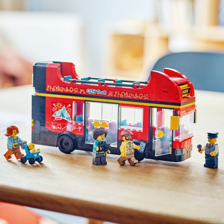 LEGO City Czerwony, Piętrowy Autokar (60407) [KLOCKI]