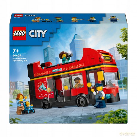 LEGO City Czerwony, Piętrowy Autokar (60407) [KLOCKI]