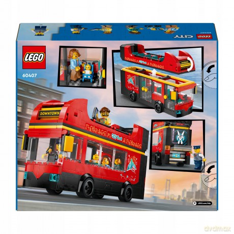 LEGO City Czerwony, Piętrowy Autokar (60407) [KLOCKI]