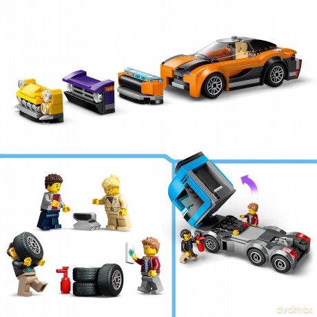 LEGO City Laweta z Samochodami Sportowymi (60408) [KLOCKI]