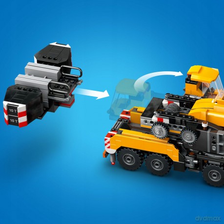 LEGO City Żółty Ruchomy Żuraw (60409) [KLOCKI]