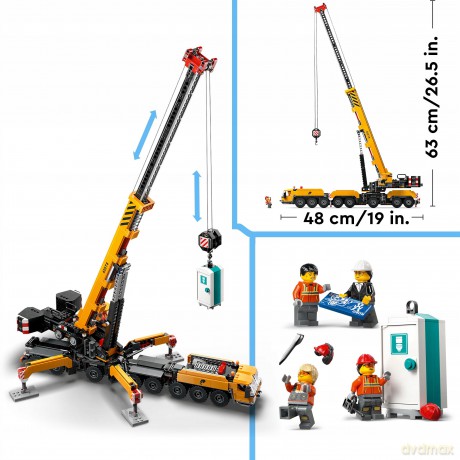 LEGO City Żółty Ruchomy Żuraw (60409) [KLOCKI]