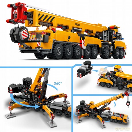 LEGO City Żółty Ruchomy Żuraw (60409) [KLOCKI]