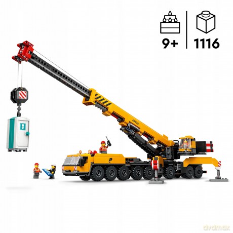 LEGO City Żółty Ruchomy Żuraw (60409) [KLOCKI]