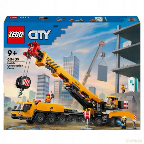 LEGO City Żółty Ruchomy Żuraw (60409) [KLOCKI]