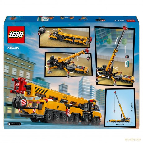 LEGO City Żółty Ruchomy Żuraw (60409) [KLOCKI]