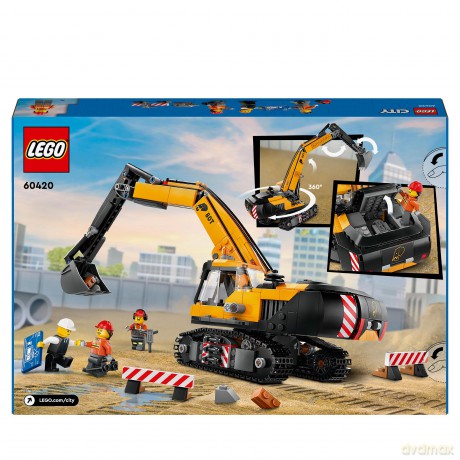 LEGO City Żółta Koparka (60420) [KLOCKI]