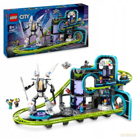 LEGO City Park Świat Robotów z Rollercoasterem (60421) [KLOCKI]