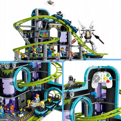 LEGO City Park Świat Robotów z Rollercoasterem (60421) [KLOCKI]