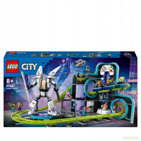 LEGO City Park Świat Robotów z Rollercoasterem (60421) [KLOCKI]