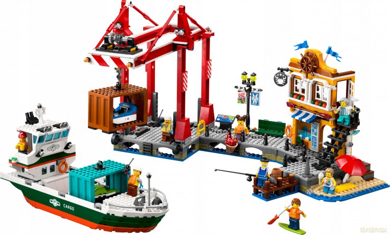 LEGO City Nadmorski Port Ze Statkiem Towarowym (60422) [KLOCKI]