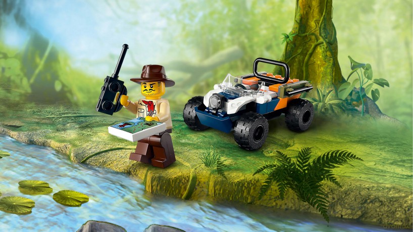 LEGO City Quad Badacza Dżungli z Pandą Czerwoną (60424) [KLOCKI]