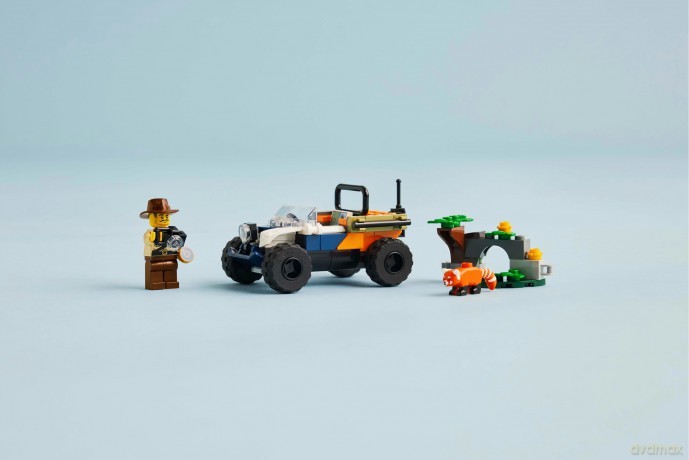 LEGO City Quad Badacza Dżungli z Pandą Czerwoną (60424) [KLOCKI]