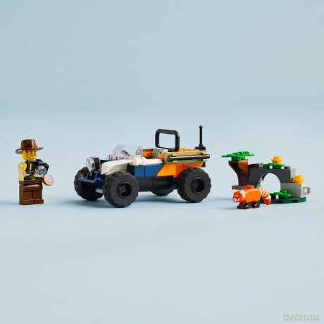 LEGO City Quad Badacza Dżungli z Pandą Czerwoną (60424) [KLOCKI]