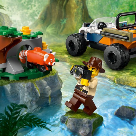 LEGO City Quad Badacza Dżungli z Pandą Czerwoną (60424) [KLOCKI]