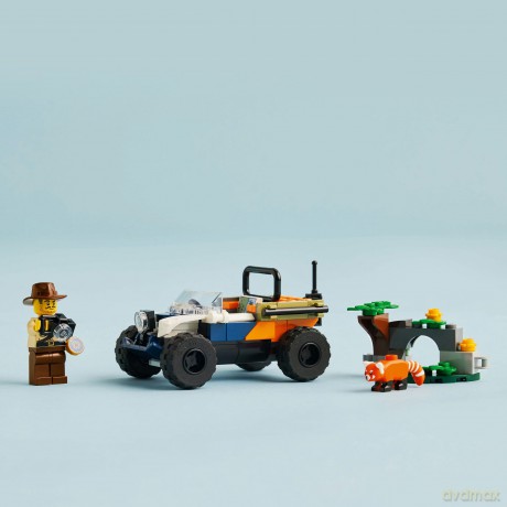 LEGO City Quad Badacza Dżungli z Pandą Czerwoną (60424) [KLOCKI]
