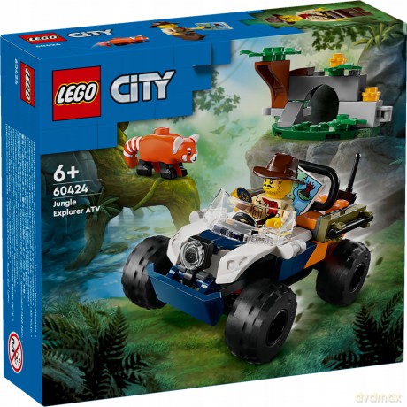LEGO City Quad Badacza Dżungli z Pandą Czerwoną (60424) [KLOCKI]