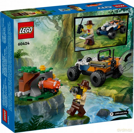 LEGO City Quad Badacza Dżungli z Pandą Czerwoną (60424) [KLOCKI]