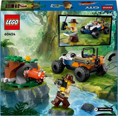 LEGO City Quad Badacza Dżungli z Pandą Czerwoną (60424) [KLOCKI]